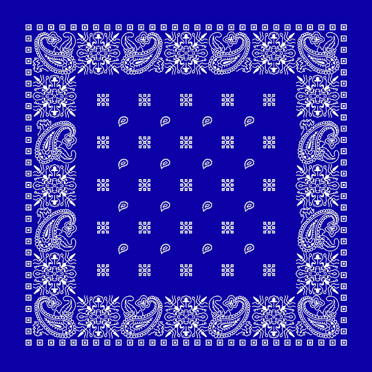 Wallpaper Blue Head Wrap 2Pac Blue Bandana - Main Image