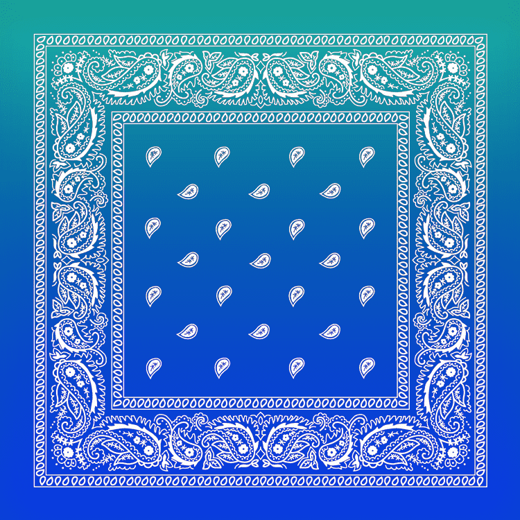 Aqua Blue Bandana