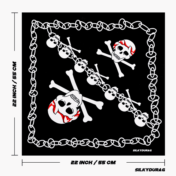 Size of the bandana chain.