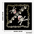 Size of the bandana pirate.