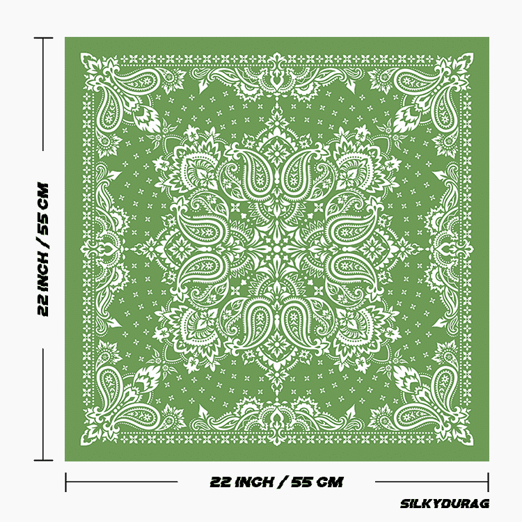 Size of the ranch bandana.