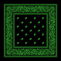 Black and Green Bandana