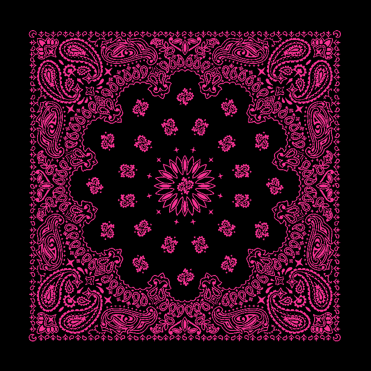 Black and Pink Bandana