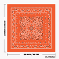 Size of the blaze orange bandana.