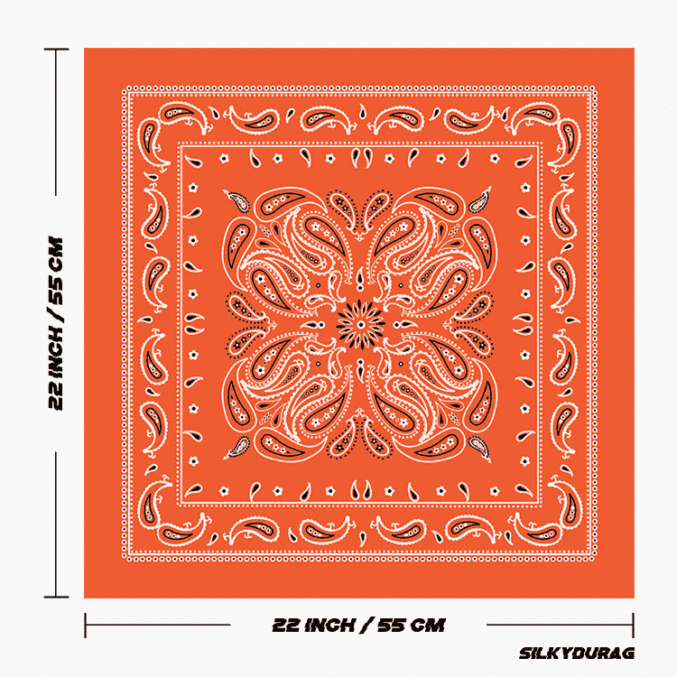 Size of the blaze orange bandana.