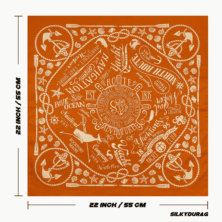 Size of the buffalo bandana.