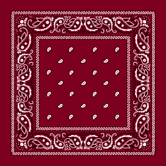 Burgundy bandana