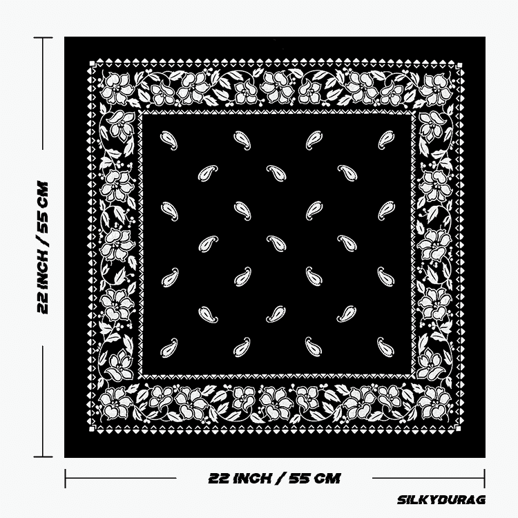 Size of the country bandana.