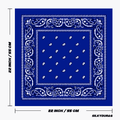 Size of the crip bandana.