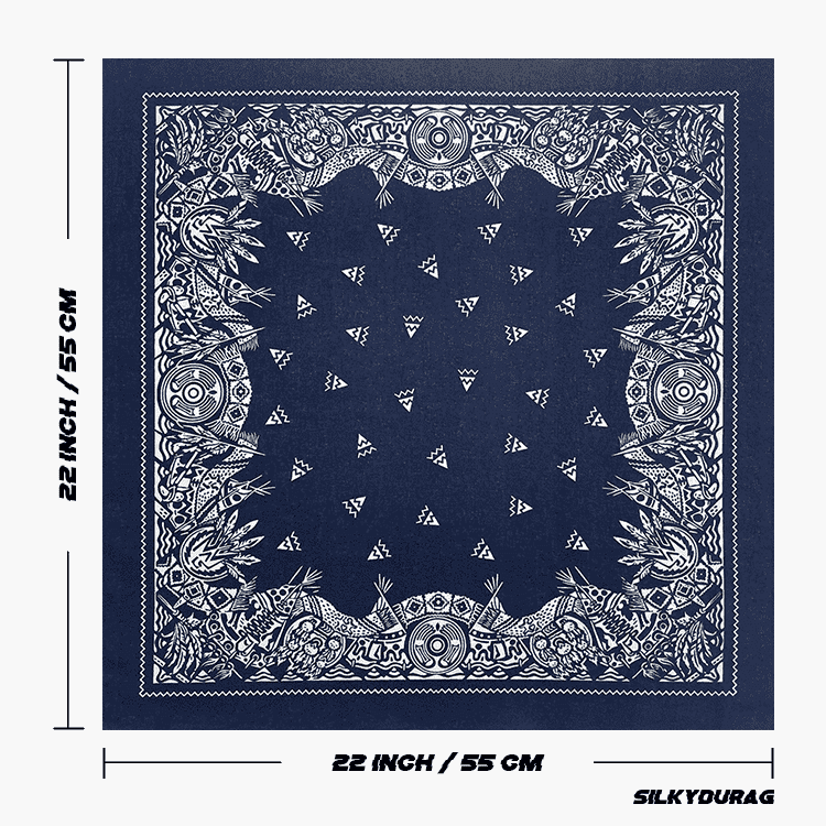 Size of the dallas cowboy bandana.