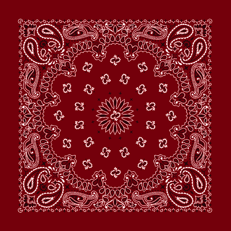 Dark Red Bandana