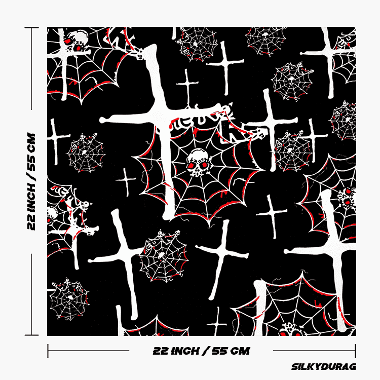 Size of the gothic bandana.