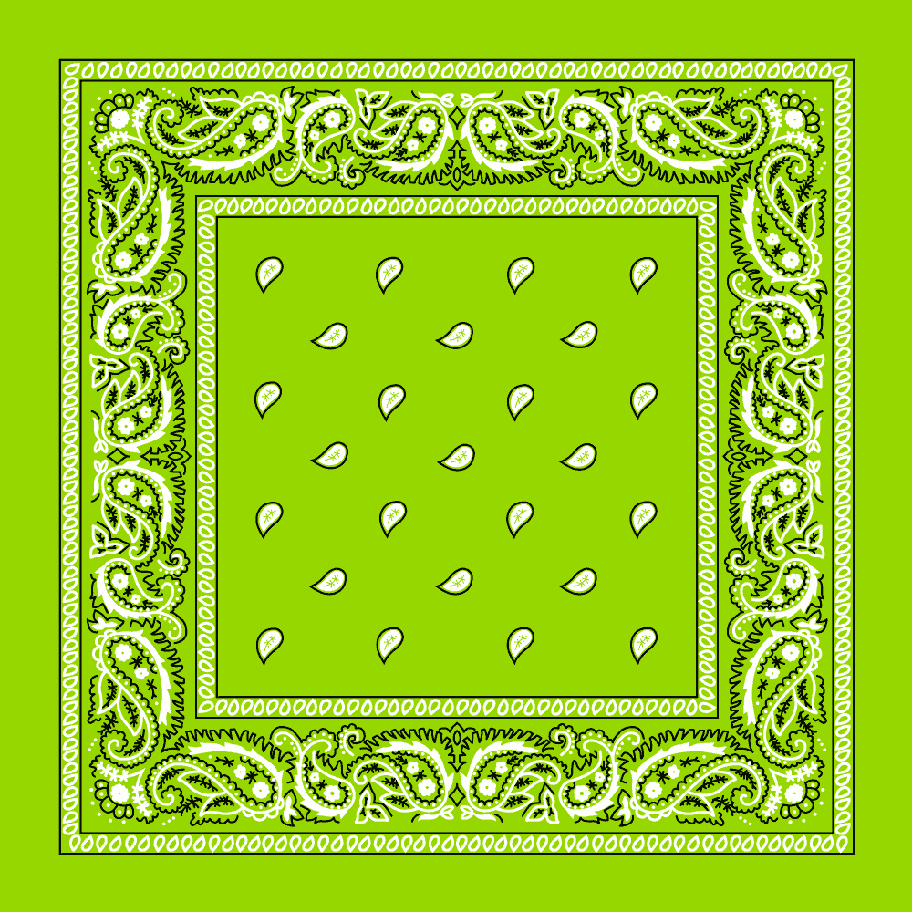 Lime green bandana