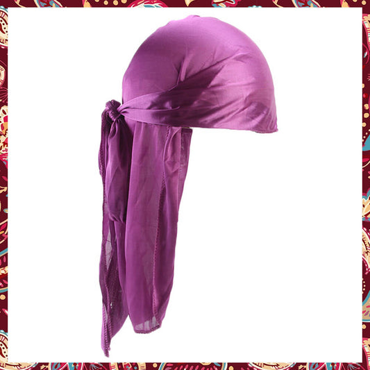Bold Magenta Silk Durag for a unique fashion accent.