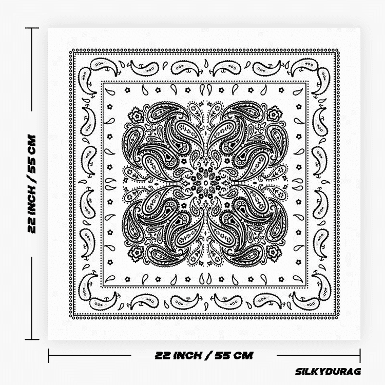 Size of the mandala bandana.