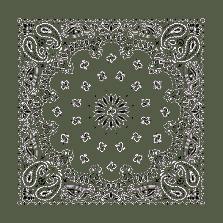 Olive Green Bandana.