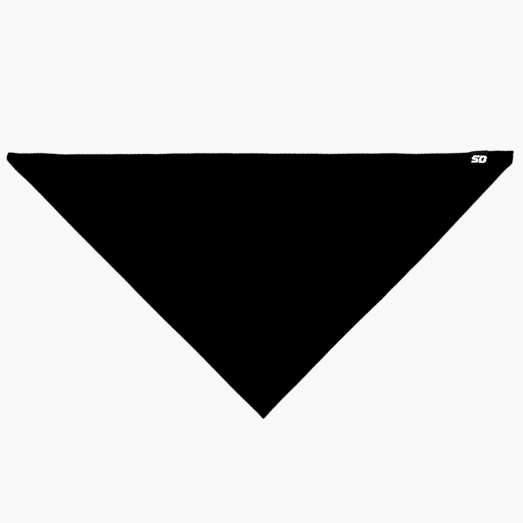 Plain Black Bandana