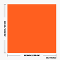 Size of the plain orange bandana.