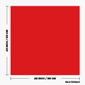Size of the plain red bandana.