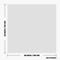 Size of the plain white bandana.