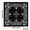 Size of the punk bandana.