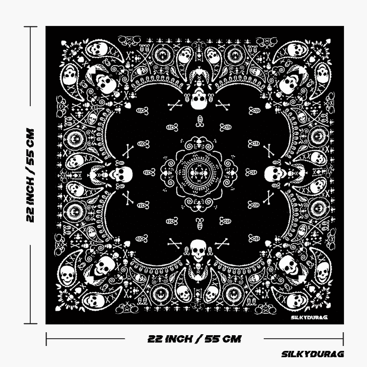 Size of the punk bandana.