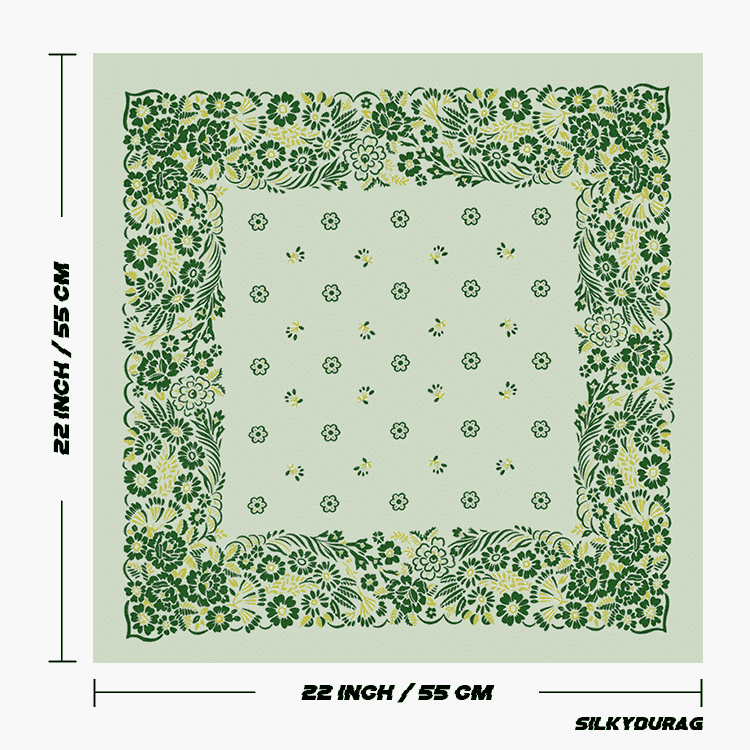 Size of the safari bandana.