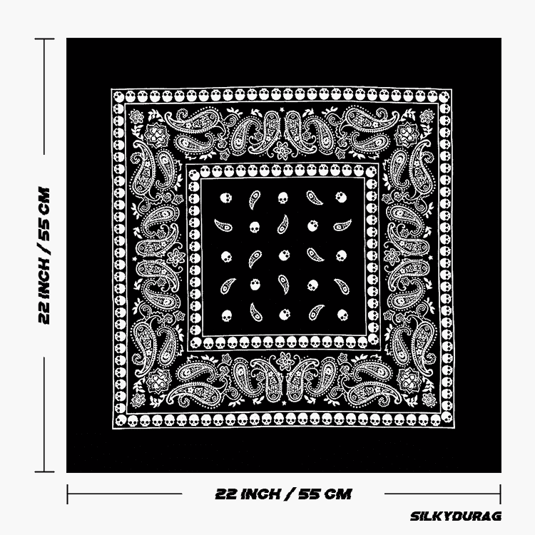 Size of the satanic bandana.