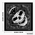 Size of the skull in bandana.