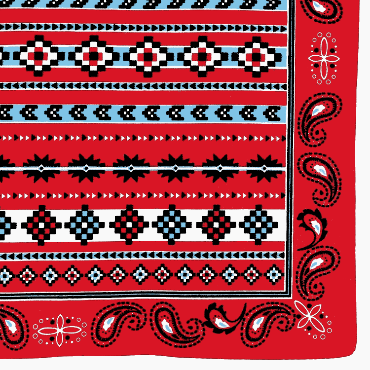Corner of the southwestern bandana.