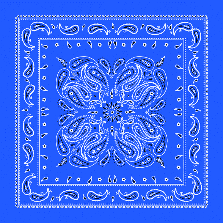Tupac Blue Bandana