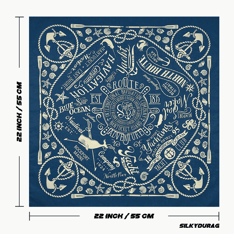 Size of the western style bandana.