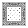 White paisley bandana