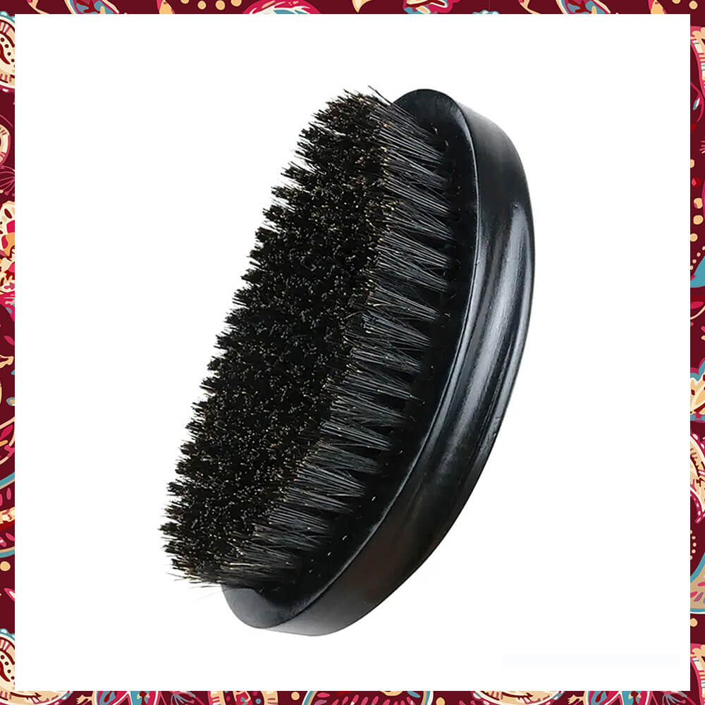 360 Black Wave Brush bristles texture.