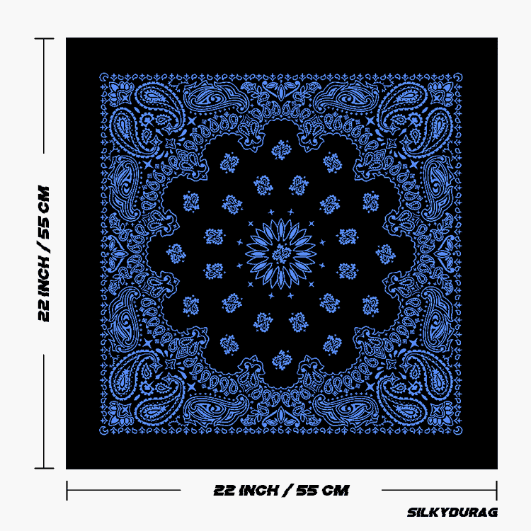 Black And Blue Bandana