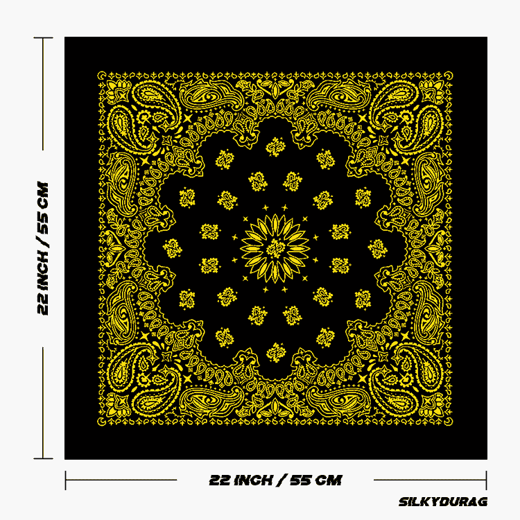 Black And Yellow Bandana