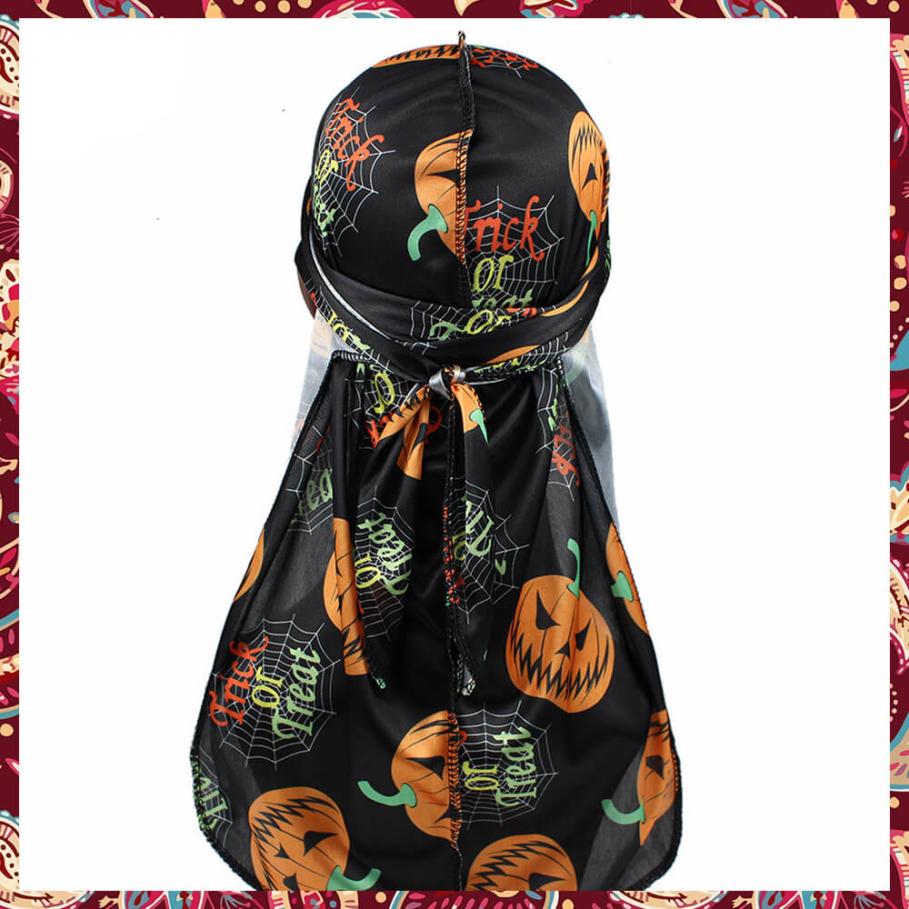 Dark and mysterious Halloween-inspired silk durag.