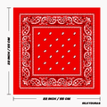 Size of the blood bandana.