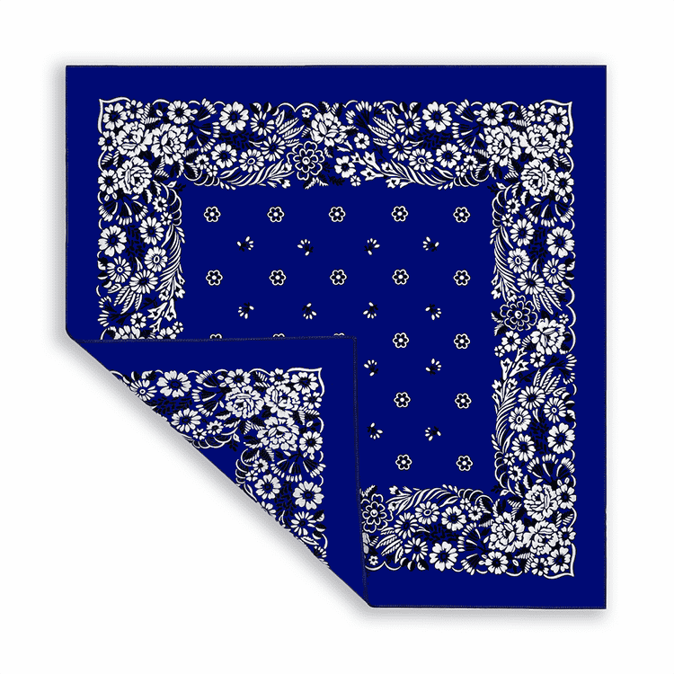More detailed view of the blue bandana rose.