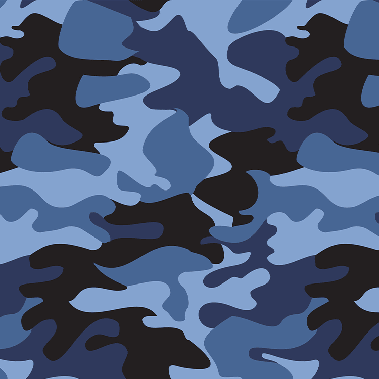 Blue camo bandana