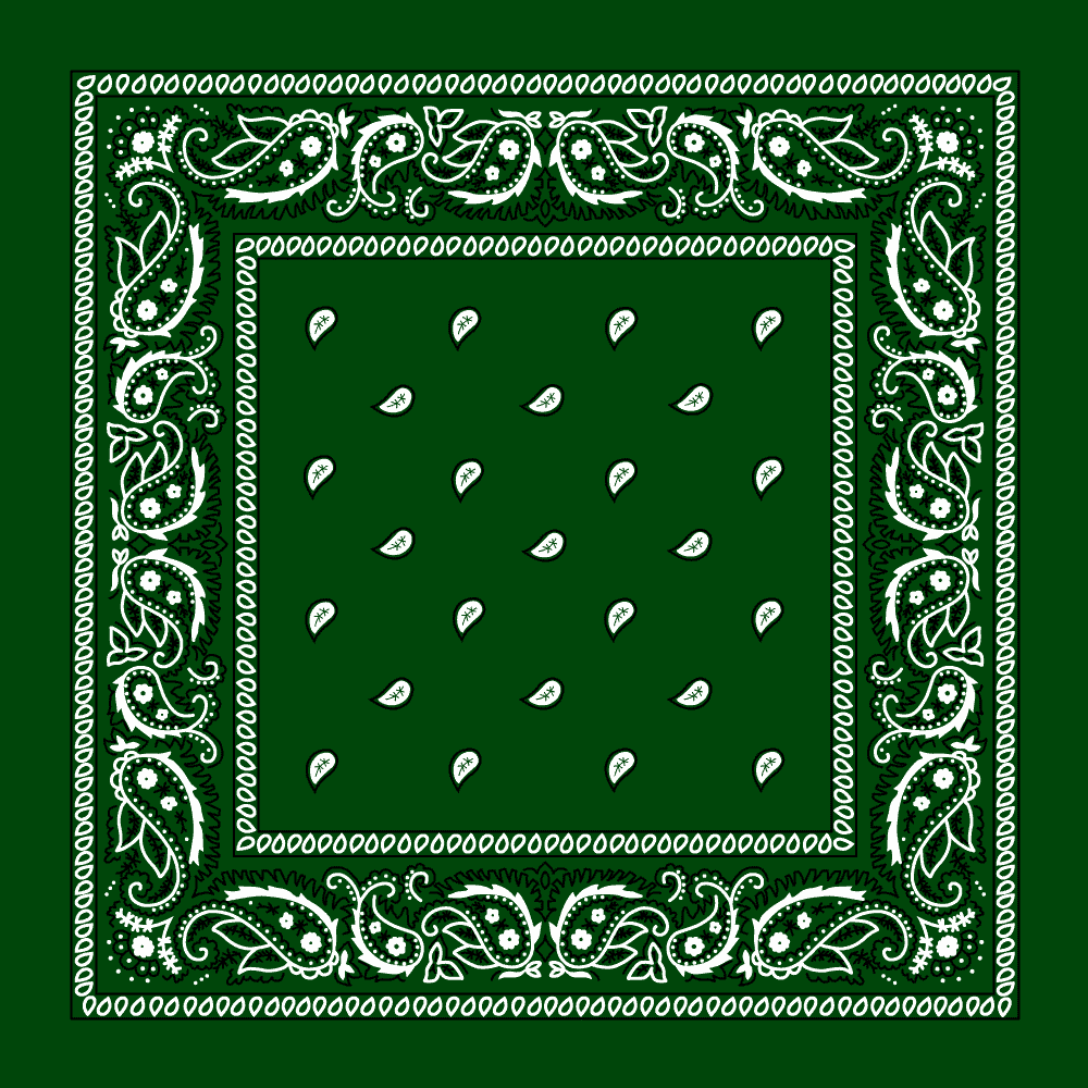 Dark green bandana