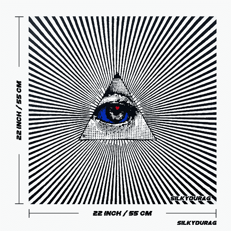 Size chart of the eye bandana.