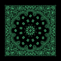 Green and Black Bandana