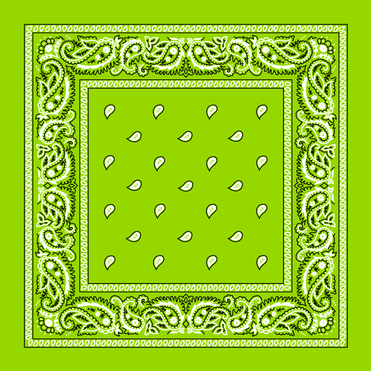 Lime green bandana