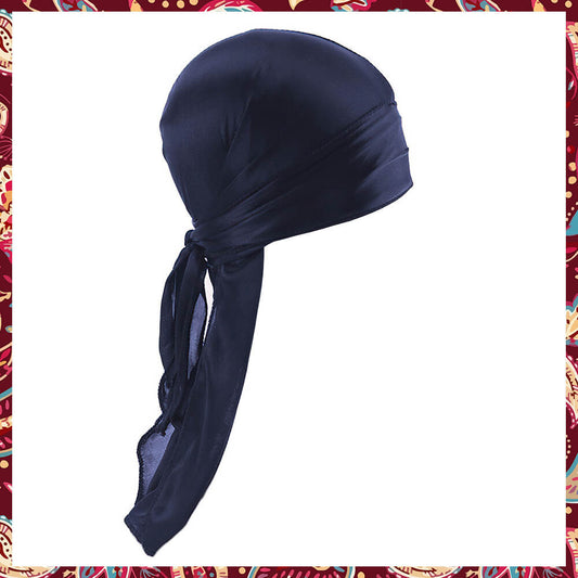 Close-up image of Navy Blue Baby Durag, combining comfort and style for babies.