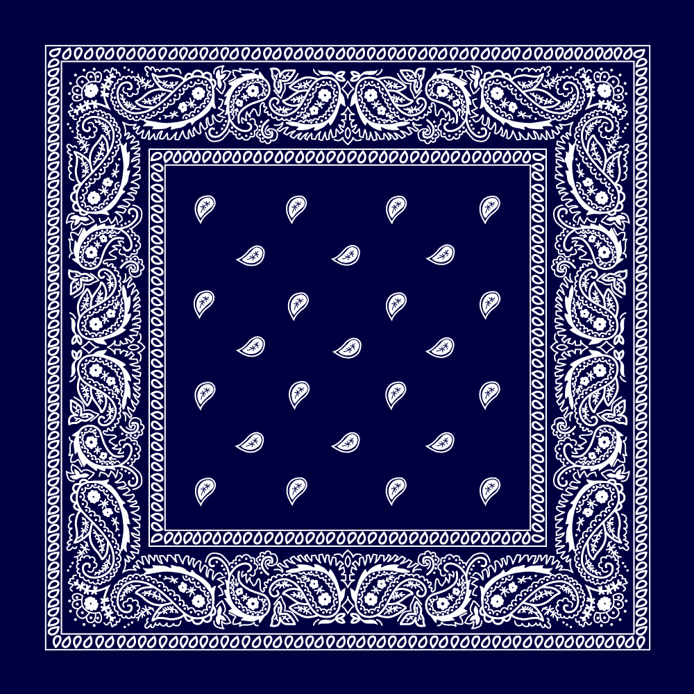 Navy blue bandana
