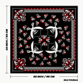 Size of the pirate red bandana.
