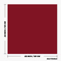 Size of the plain burgundy bandana.