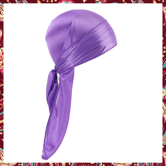 Detailed view of the Purple Baby Durag, a stylish and comfortable choice for babies.