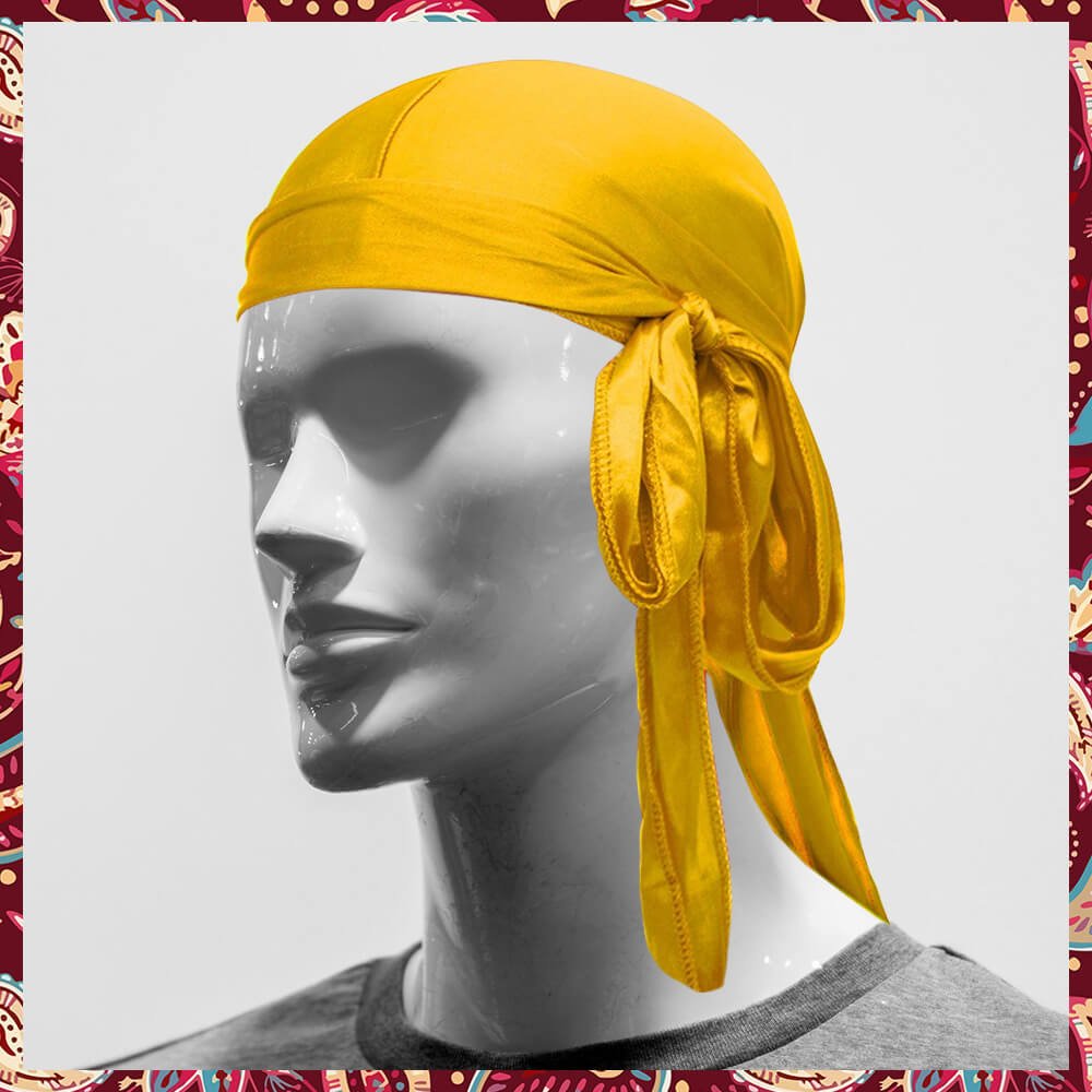 Duraj Gold Satin Durag